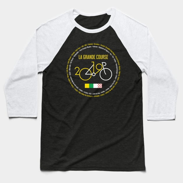 TDF 2019 Baseball T-Shirt by reigedesign